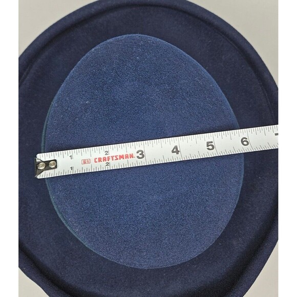 Vintage Importina Bollman Women's Blue Hat 100% Wool Doeskin Felt - Picture 7 of 12